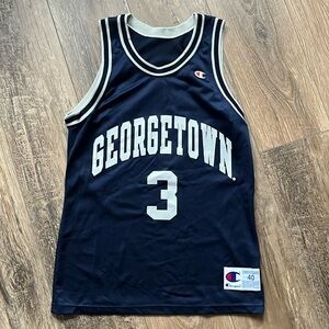 Men's #3 Georgetown Collegiate Athletic Basketball Jersey